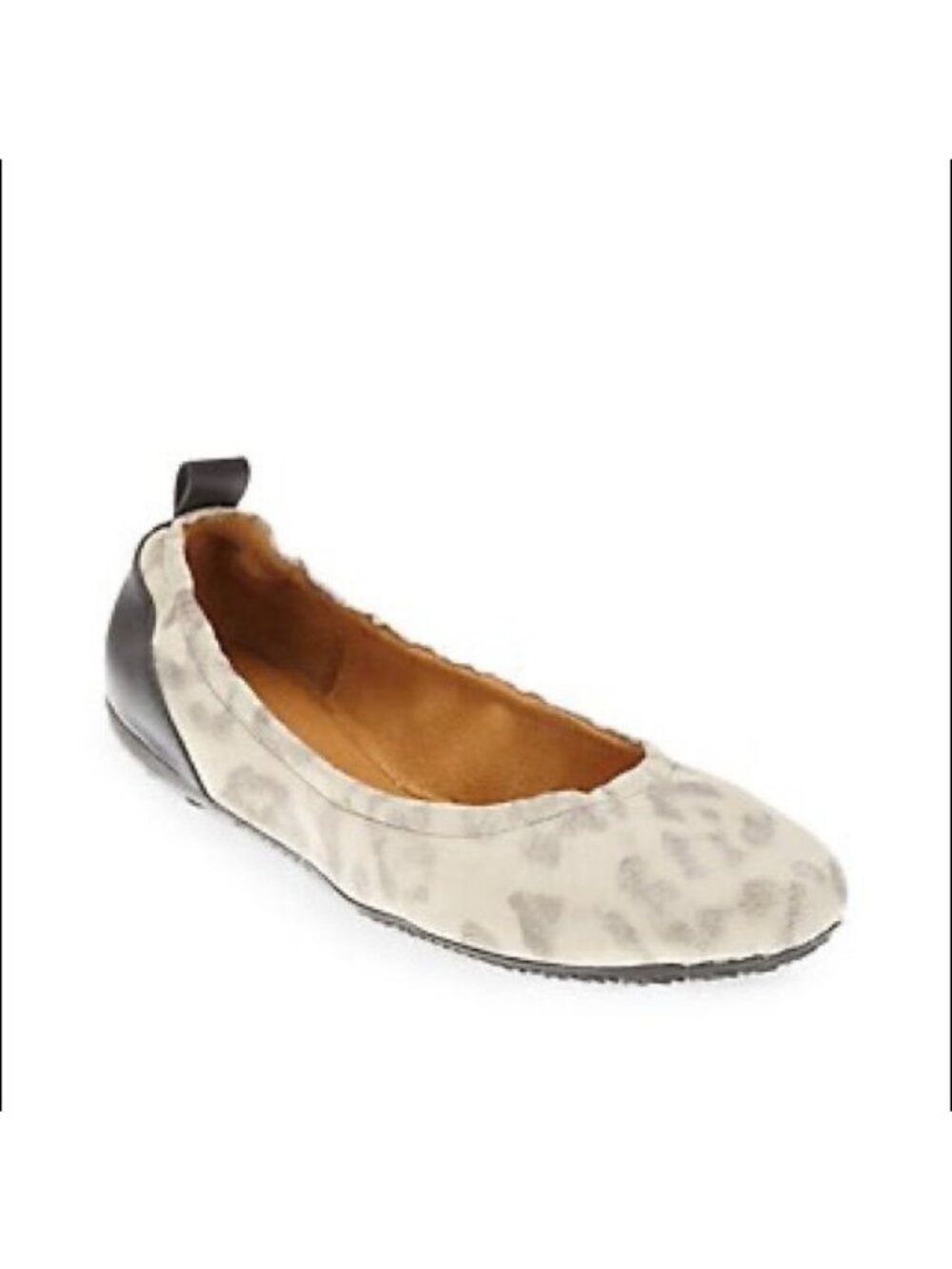 Matisse Royce Leopard Cheetah Animal Print Ballet Flats Sz 6 Leather Rubber Sole